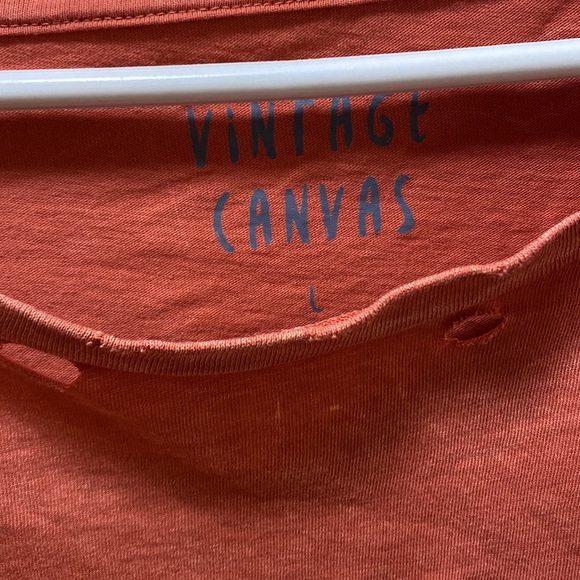 Vintage Canvas Orange ‘Easy Tiger’ Oversized Graphic T-Shirt - Picture 2 of 4